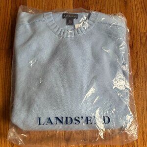 NWT Lands End 4XL Blue Sweater